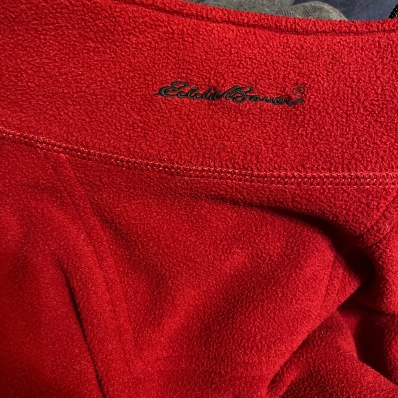 vintage Eddie Bauer quarter-zip pullover, red :: size L - Picture 3 of 3